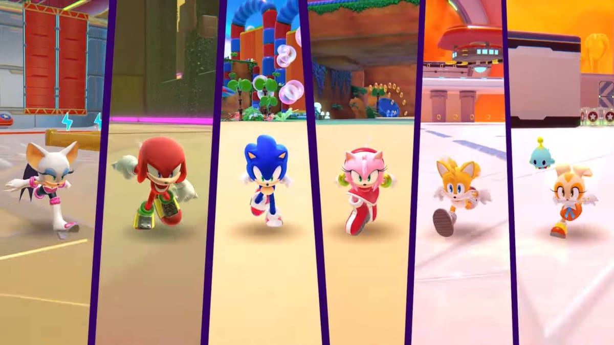 The characters of Sonic Dream Team