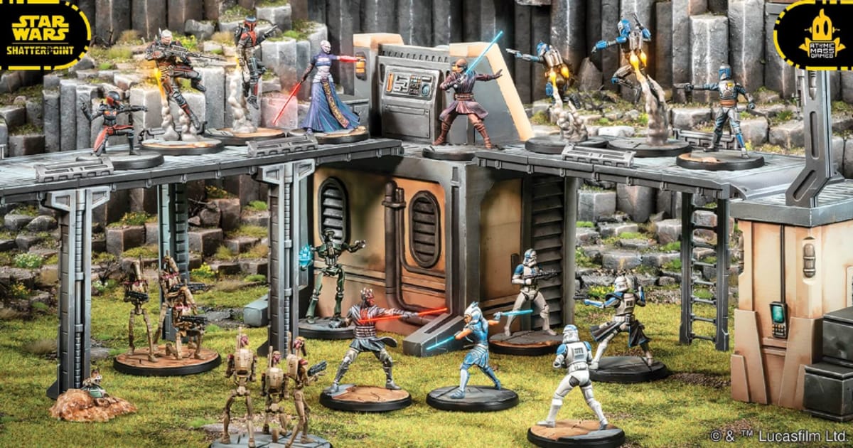 The forces from the Star Wars Shatterpoint Core Set go head to head.