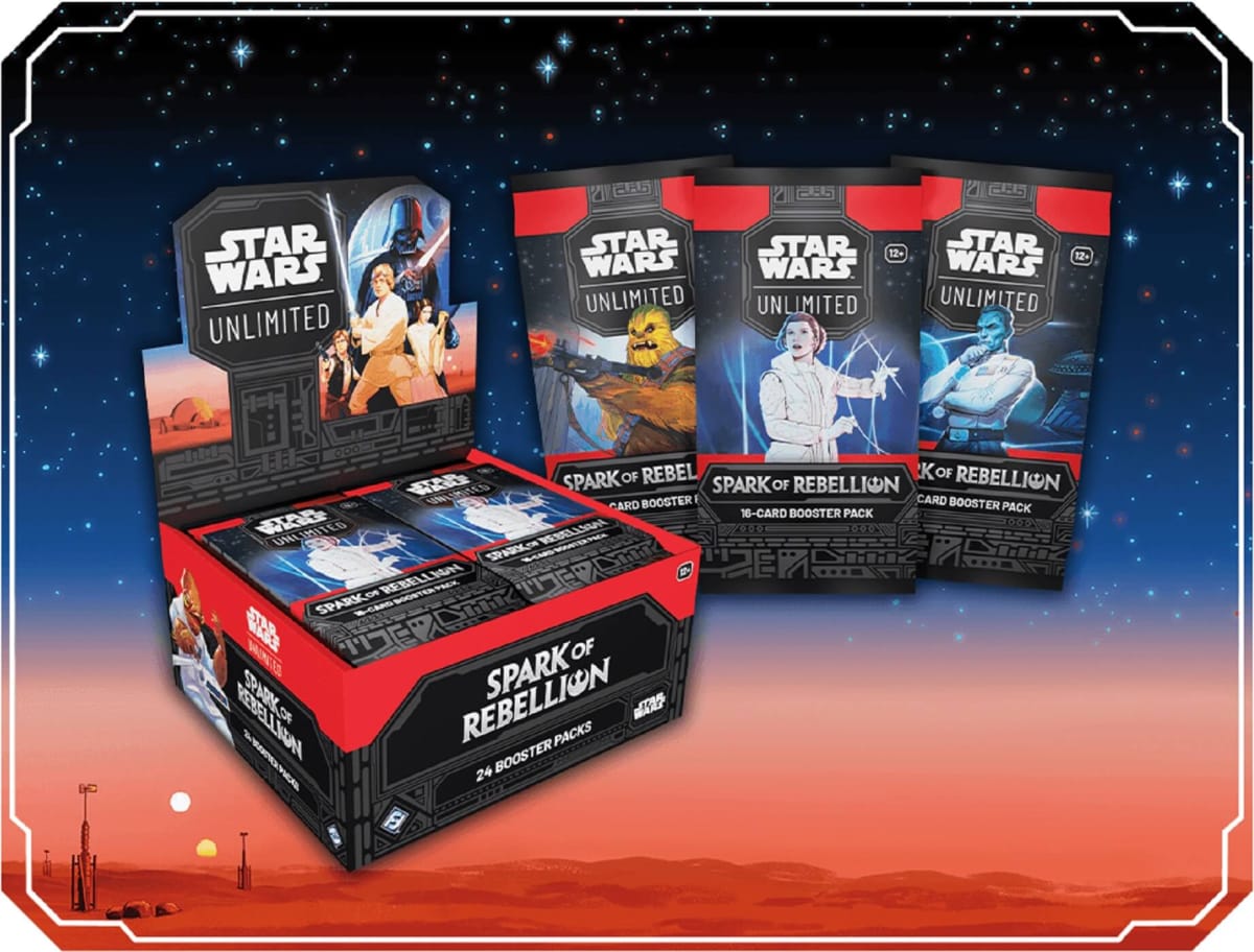Star Wars Unlimited Spark of Rebellion Booster Box.