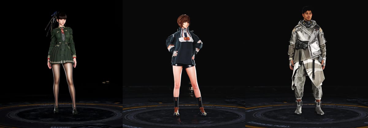 New outfits for Eve, Adam, and Lily in the Stellar Blade New Game Plus mode