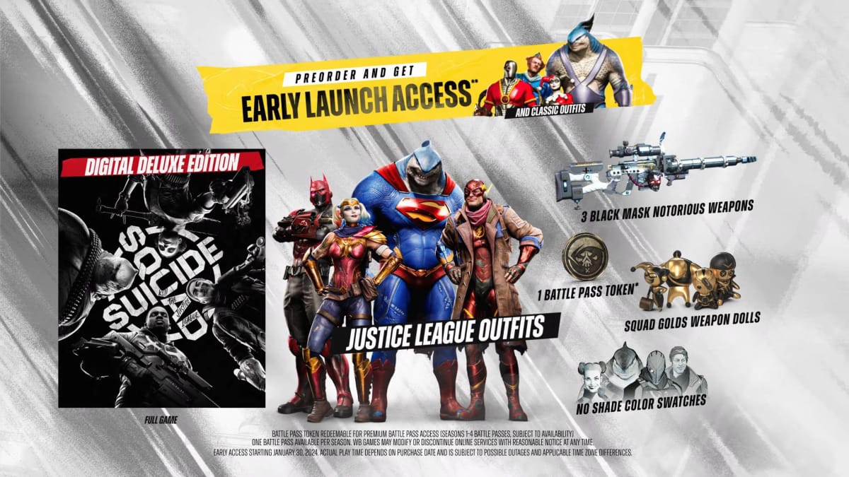 Suicide Squad: Kill the Justice League Reveals Early Access Times and  Showcases Deluxe Edition