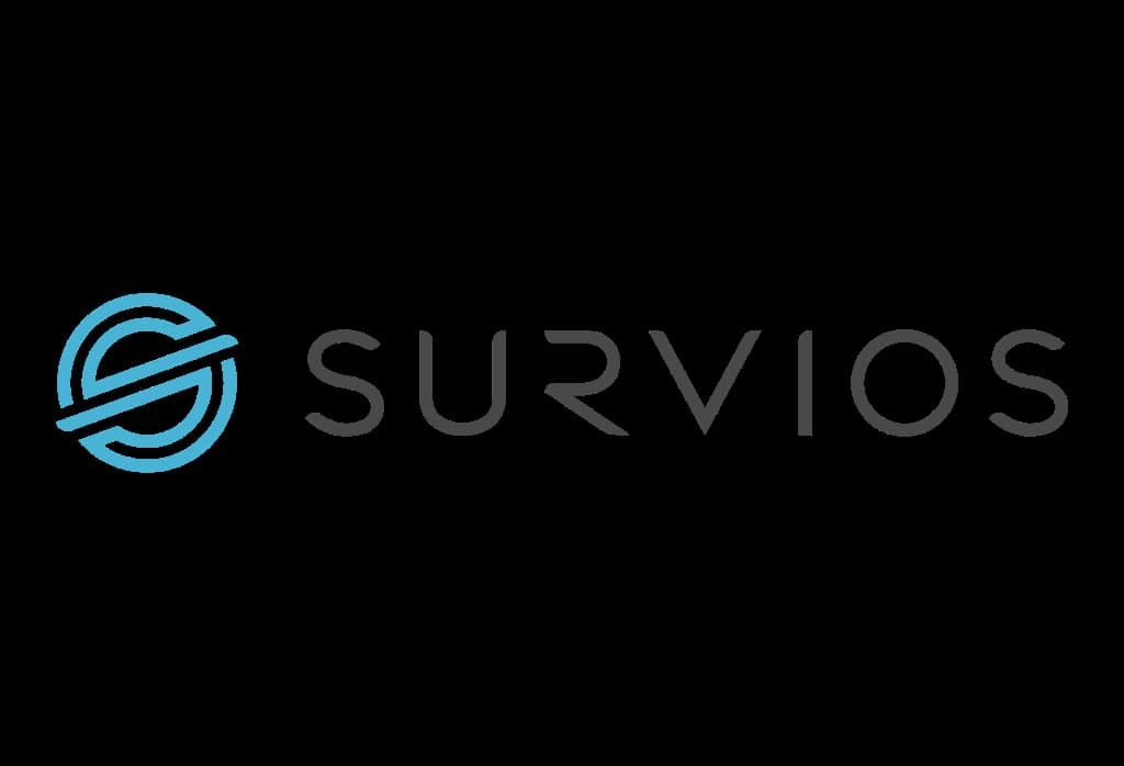 Survios Logo, black background