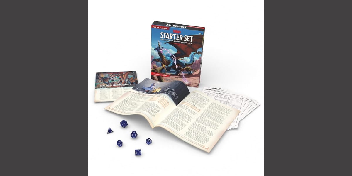 An image from our Tabletop Holiday Gift Guide depicting the D&D Starter Set: Dragons of Shipwreck Isle