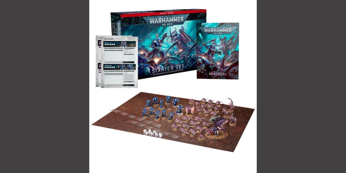 An image from our Tabletop Holiday Gift Guide Depicting the Warhammer 40K Starter Set