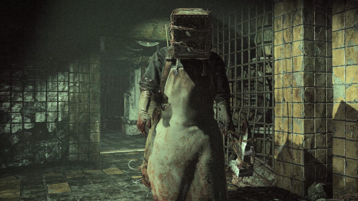 The monstrous Keeper in The Evil Within, a Shinji Mikami game released by Tango Gameworks