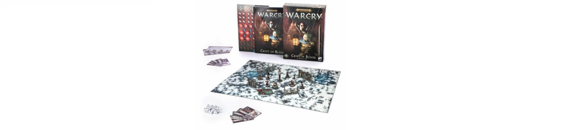The Warhammer Age of Sigmar Warcry Crypt of Blood Starter Set Contents.