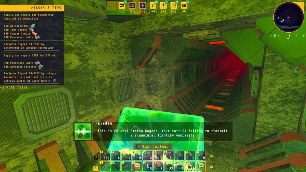 Techtonica Atlantum Processing Walkthrough - 43 Finding the Green Cube with Paladin In It