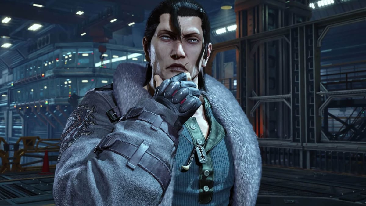 Dragunov stroking his chin thoughtfully in the new Tekken 8 gameplay trailer