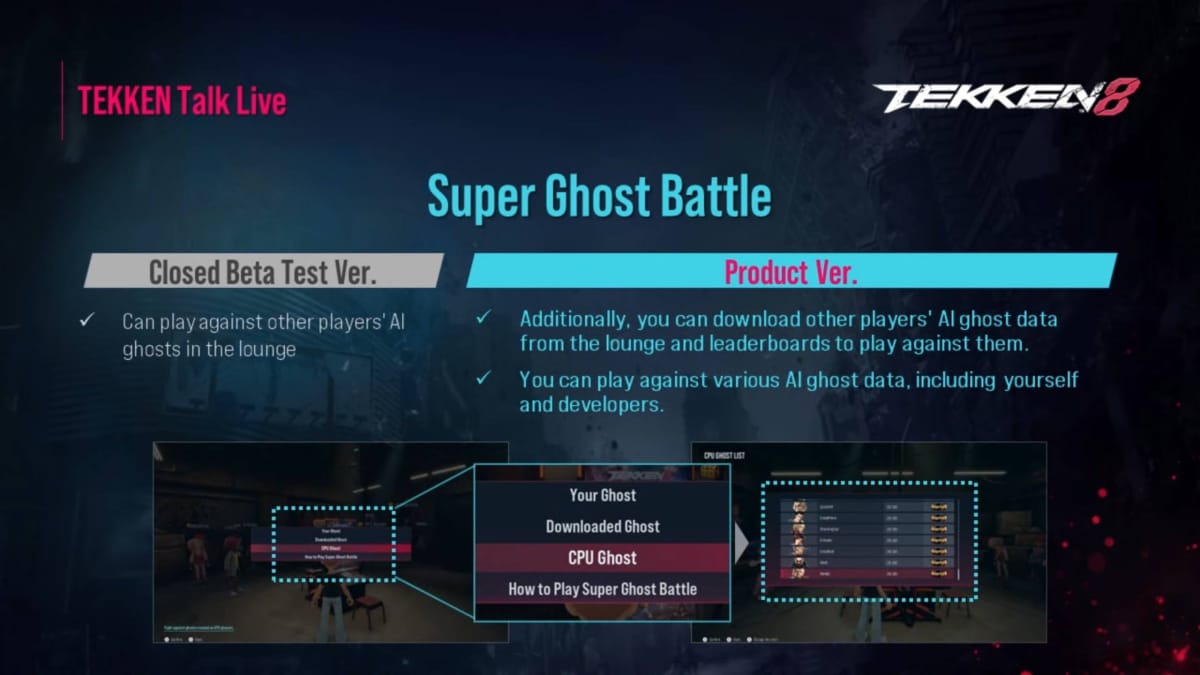Super Ghost Battles in Tekken 8