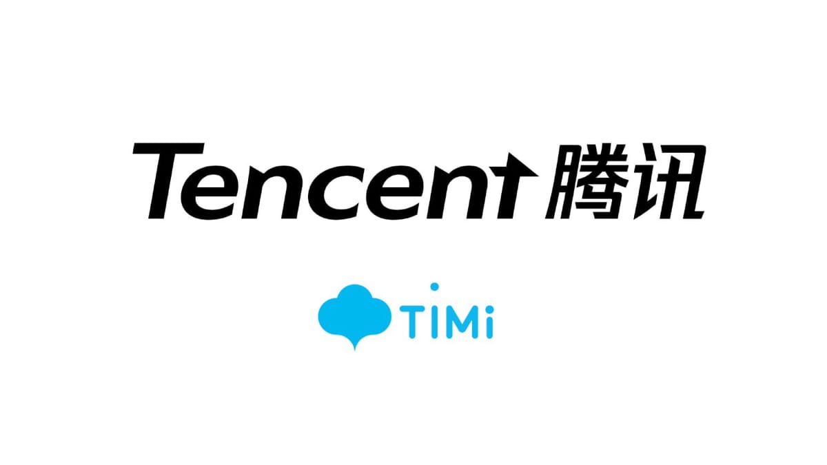 Logos of Tencent and TiMi Studio Group