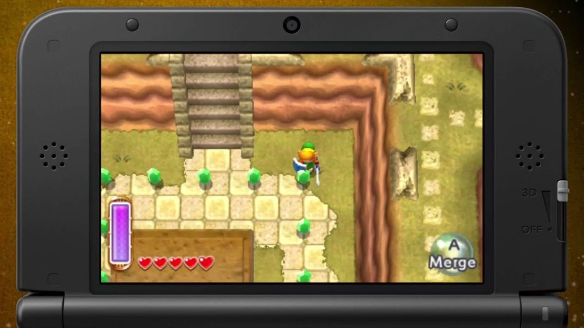 Link exploring the world and collecting Rupees in The Legend of Zelda: A Link Between Worlds, part of the Nintendo Direct presentation in November 2013