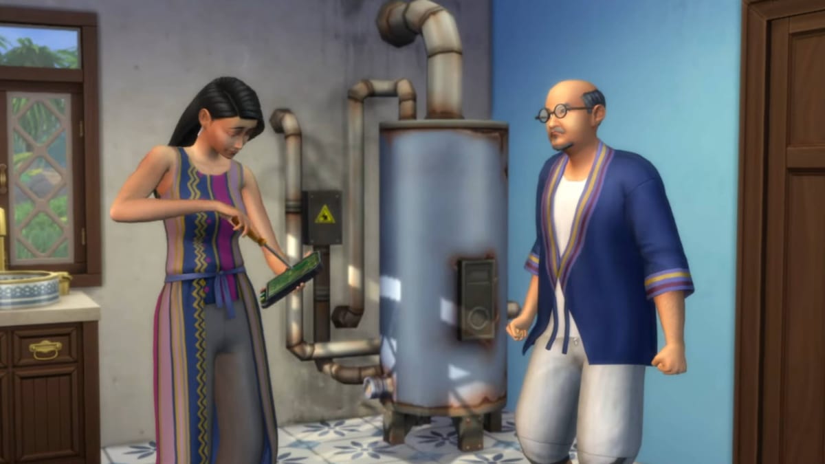 Repairing the Boiler  in The Sims 4 For Rent Expansion Pack