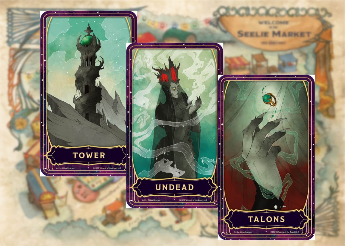 Card art from the new Deck of Many Things from Wizards of the Coast and Dungeons & Dragons