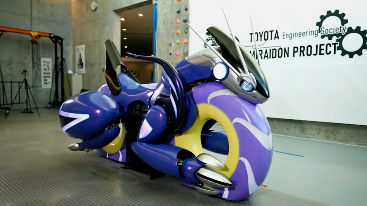 Real-Life Miraidon in Bike form Created by Toyota Engineering Society