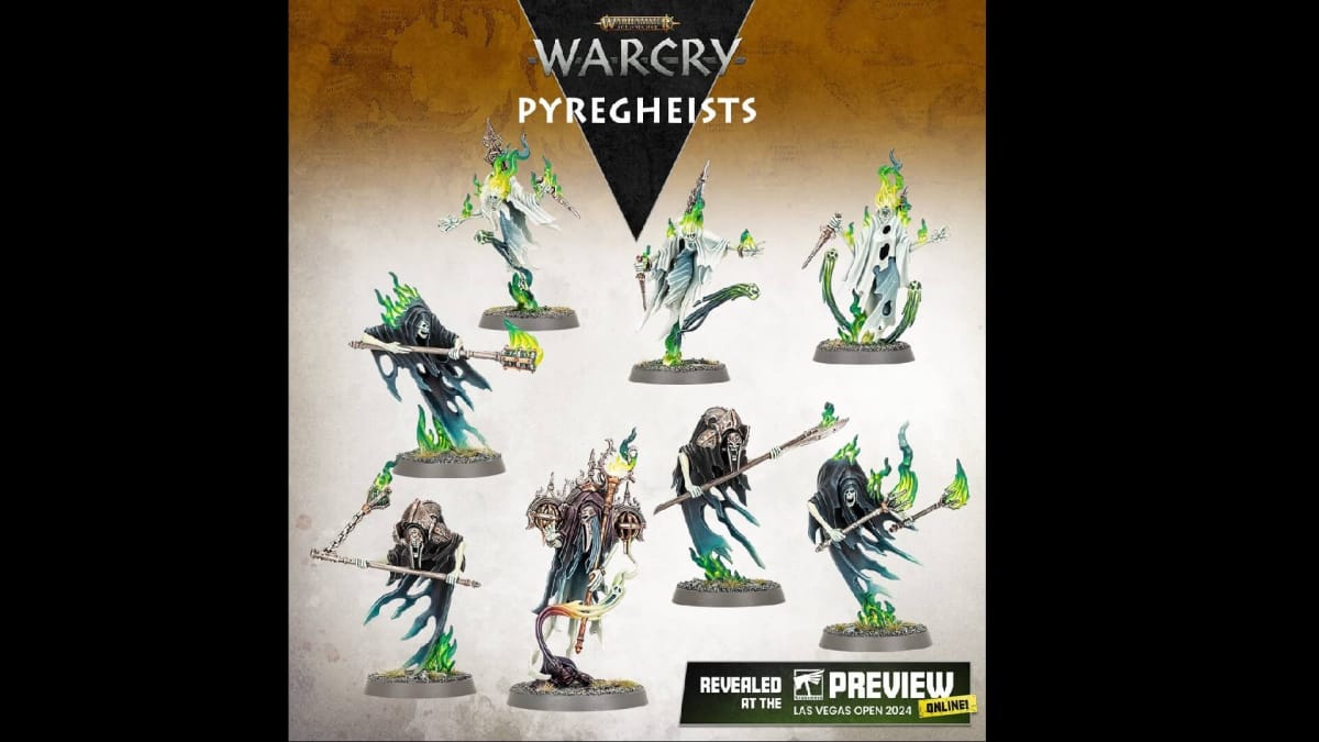 The Pyregheists fighter choices for Warcry.