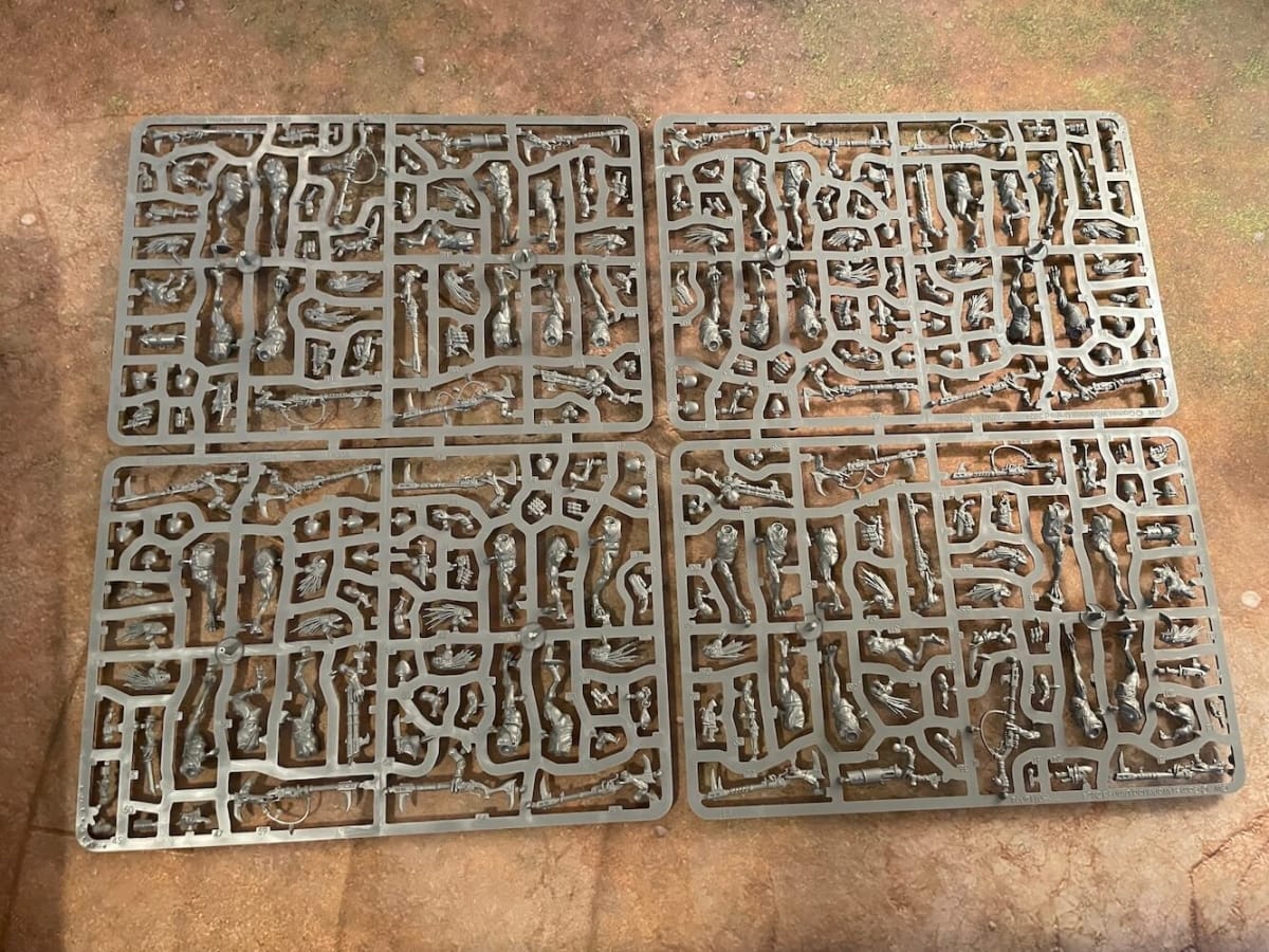 This is an image of the sprue for the Kroot Carnivores as found in the Kroot Hunting Pack