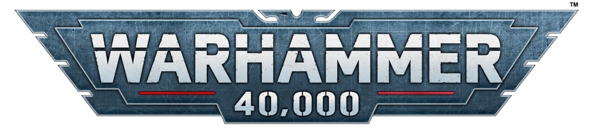 The Warhammer 40,000 Logo.