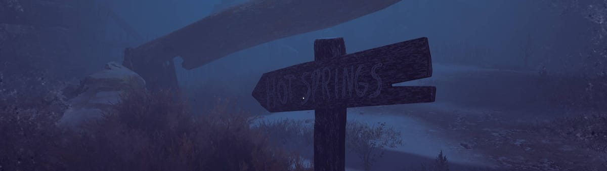 Winter Survival Guide - Starter Guide Header Hot Springs Sign