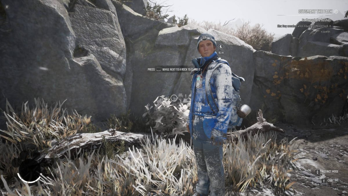 Winter Survival Preview - Preparing to Climb a Rock with a Friend Nearby