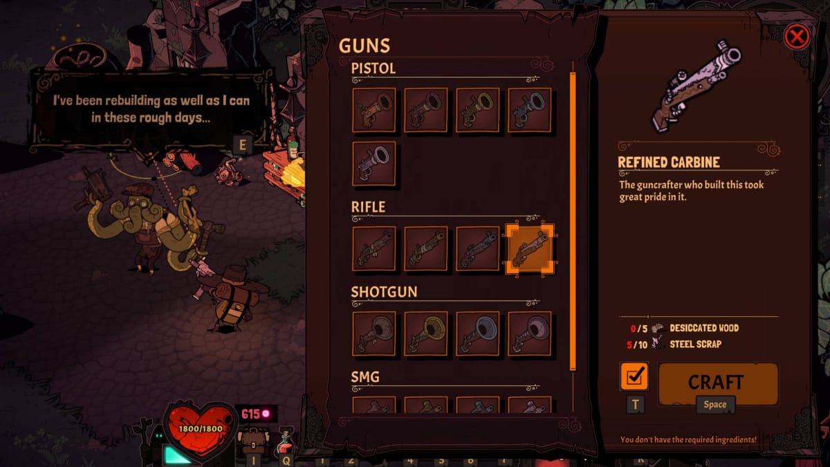 Wizard with a Gun Gun Guide - Crafting Guns with Young Joshua in The Imperium