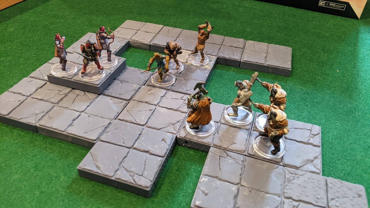 Images of standard enemies like Hobgoblins, Bugbears, and Orcs in Wizkids Bigby Presents Glory of the Giants
