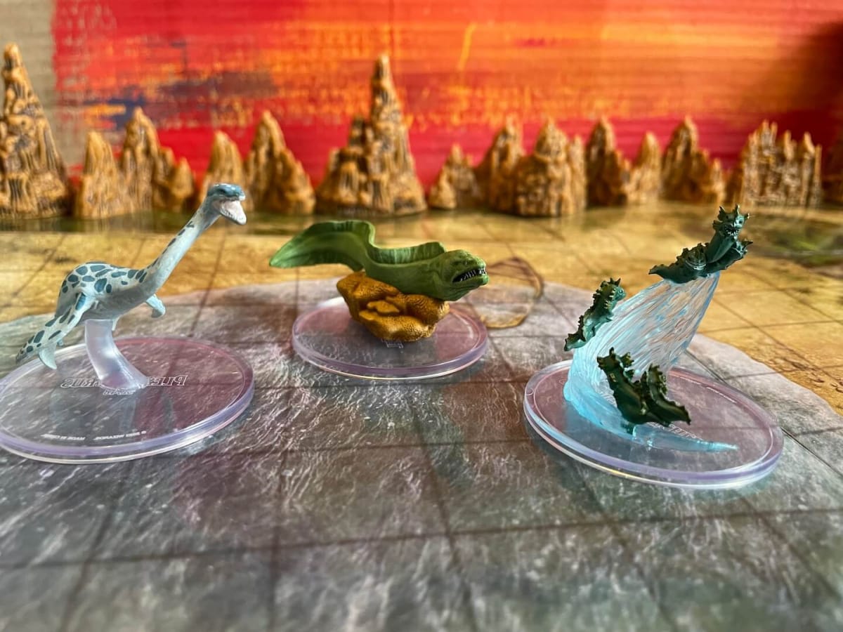 Large Miniatures from Wizkids Seas and Shores DND miniature line