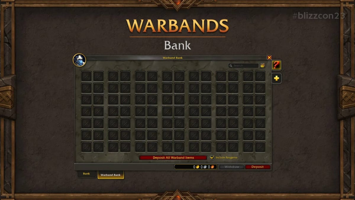 World of Warcraft The War Within - Warband Bank