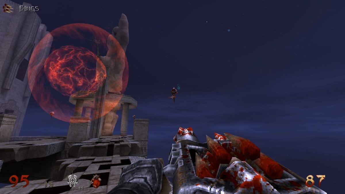A screenshot of a flying enemy from Wrath: Aeon of Ruin.