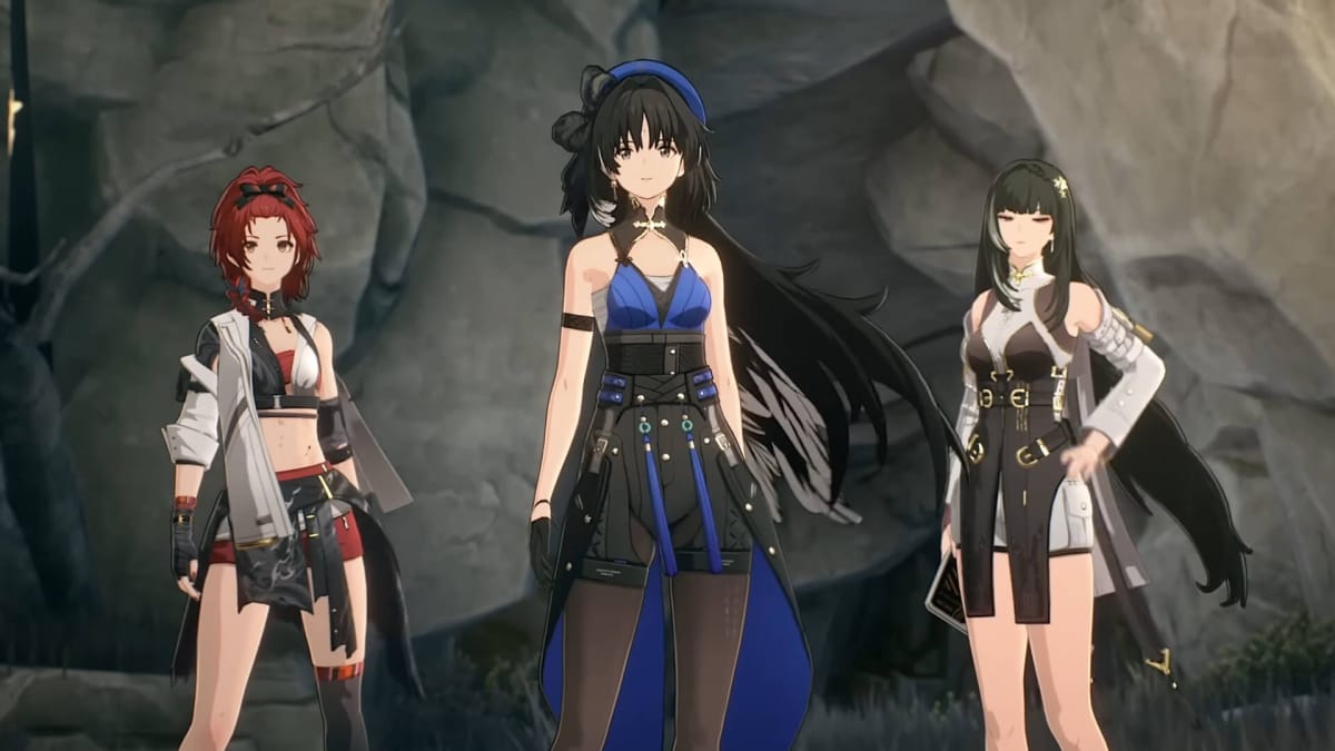 Three female characters in the open-world gacha RPG Wuthering Waves