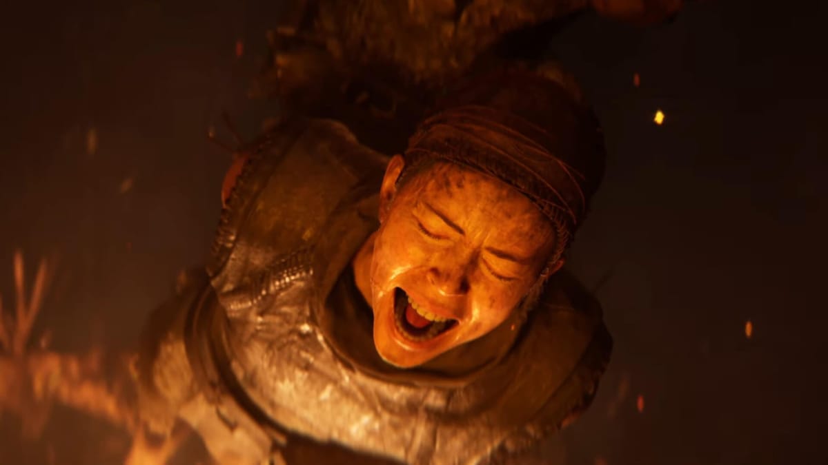 Senua screaming in Senua's Saga: Hellblade II, which will be shown at next week's Xbox Developer Direct