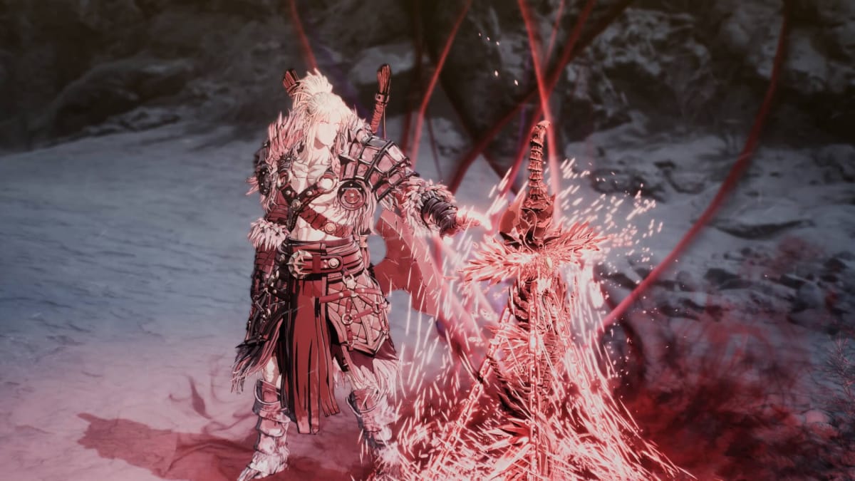Khazan holding his hand out to a sword around which magic swirls in The First Berserker: Khazan, which will be shown during the upcoming Xbox Partner Program