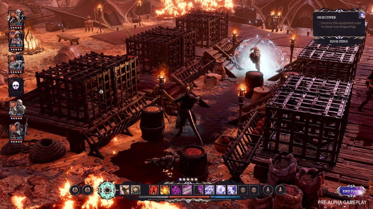 An in-game screenshot of Divinity: Fallen Heroes