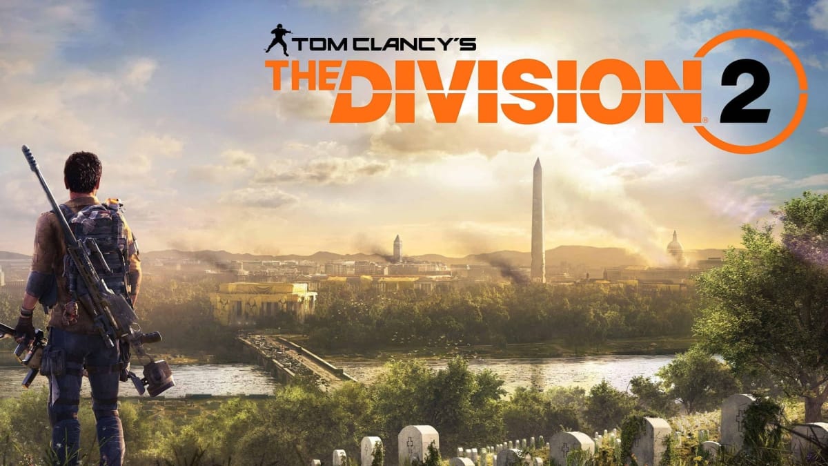 Cool looking background with the Division 2 logo prominently shown.