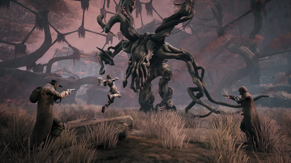 Players face off against a boss in Remnant: From the Ashes