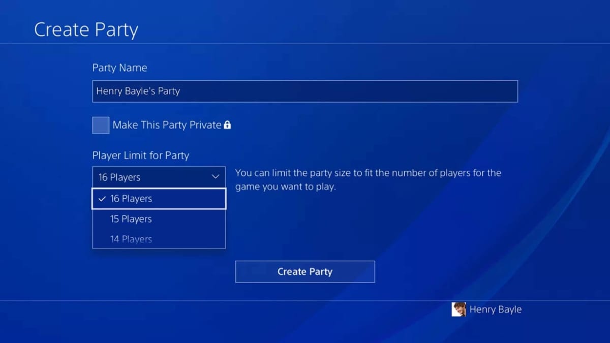 Sony PS4 Party Update Version 7.00