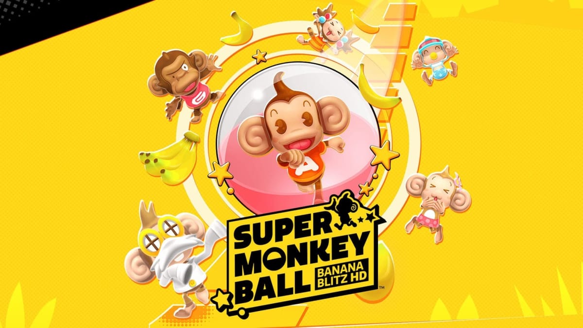 The main logo for Super Monkey Ball: Banana Blitz HD