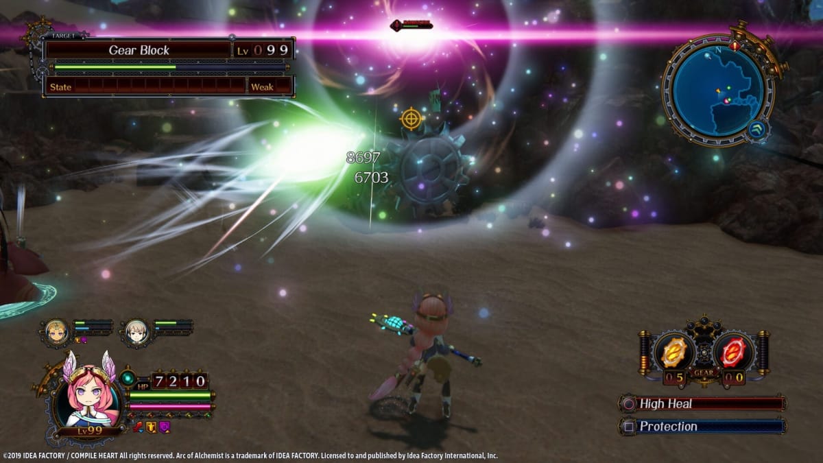 A battle screenshot for Arc of Alchemist