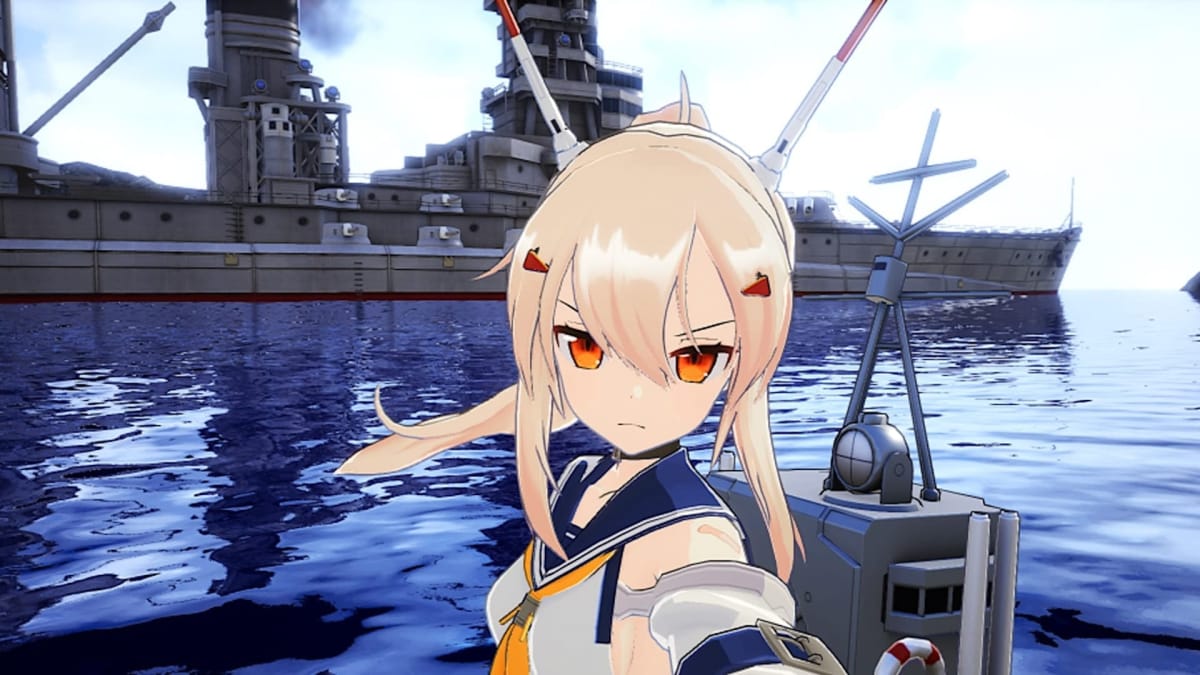 One of the characters in Azur Lane: Crosswave