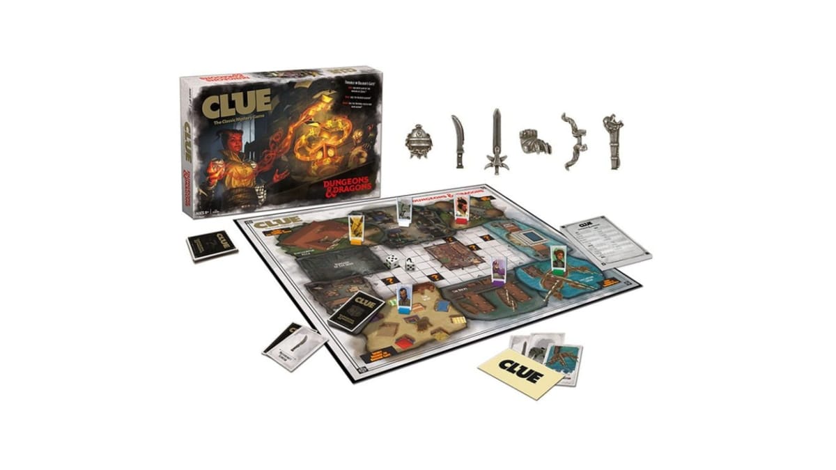 CLUE Dungeons & Dragons Box and Board