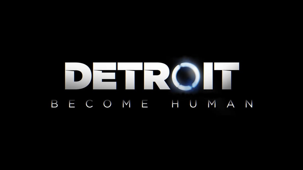 The logo for Detroit: Become Human against a black background
