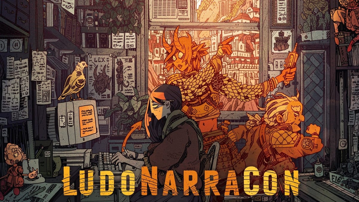 The key art for the LudoNarraCon event
