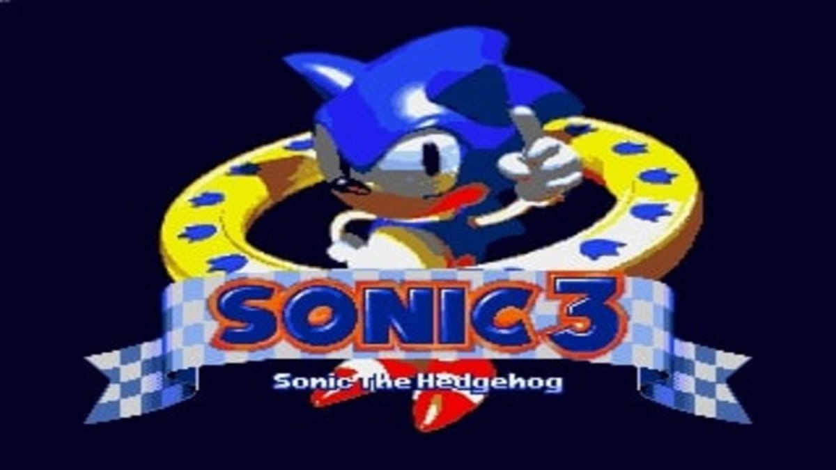 The title screen for the November 1993 prototype of Sonic the Hedgehog 3