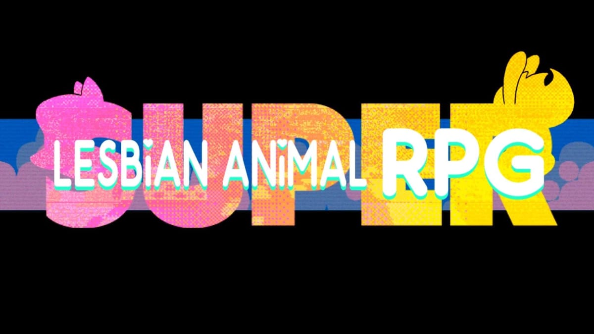 The logo for Super Lesbian Animal RPG