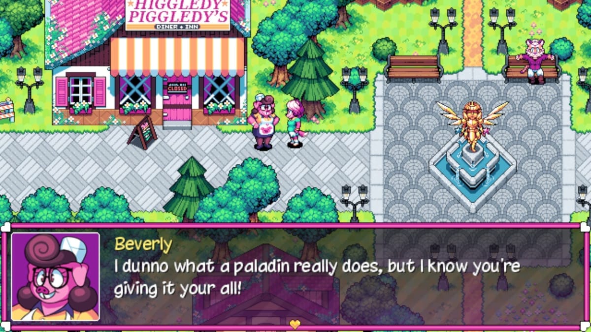 An in-game screenshot of Super Lesbian Animal RPG