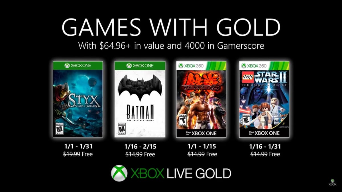 Xbox Games With Gold December 2020