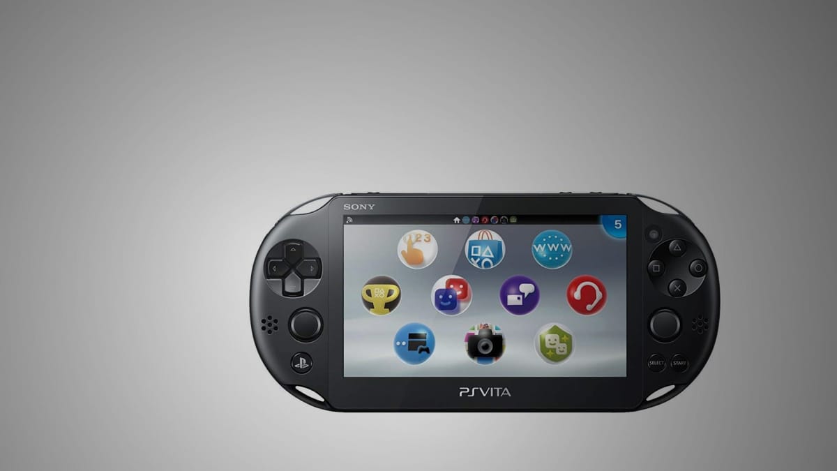PlayStation Vita darkened