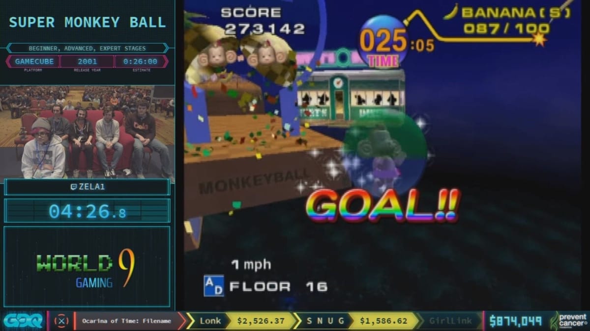 AGDQ Super Monkey Ball Preview Image