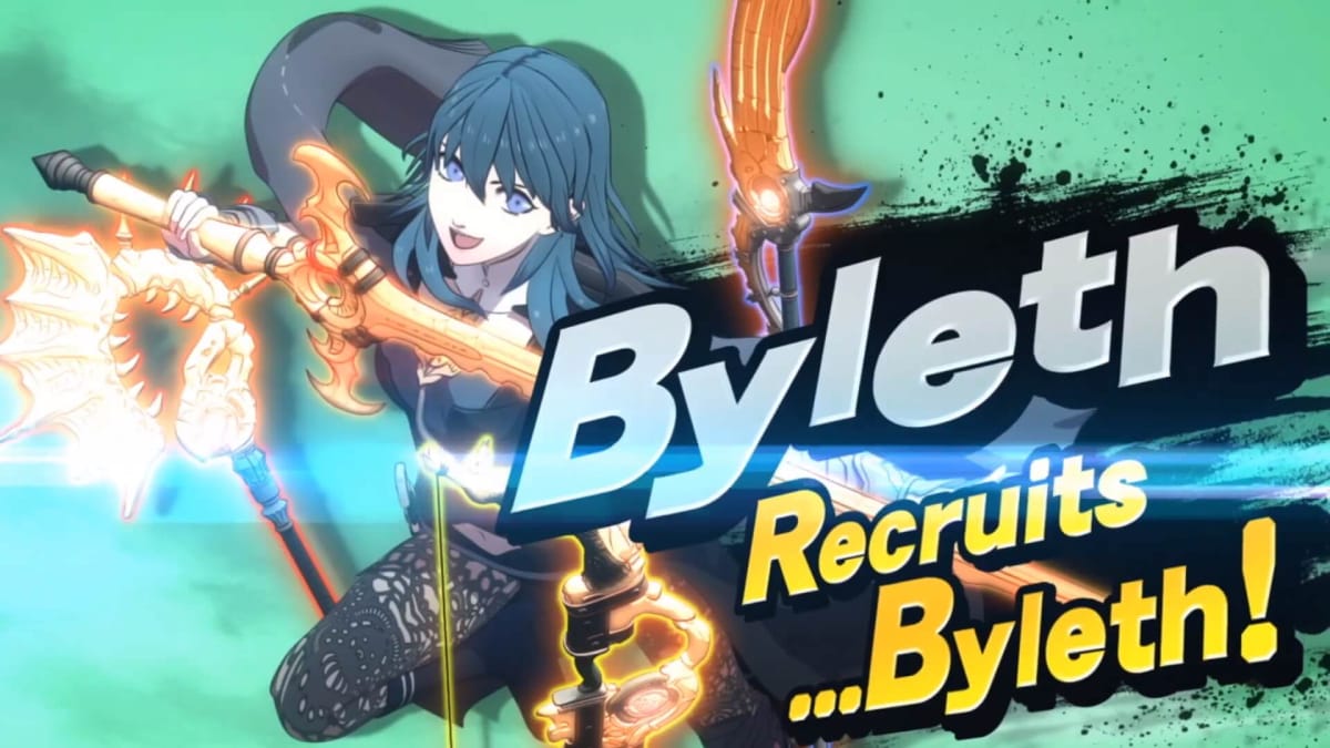 Byleth's announcement picture for Super Smash Bros Ultimate