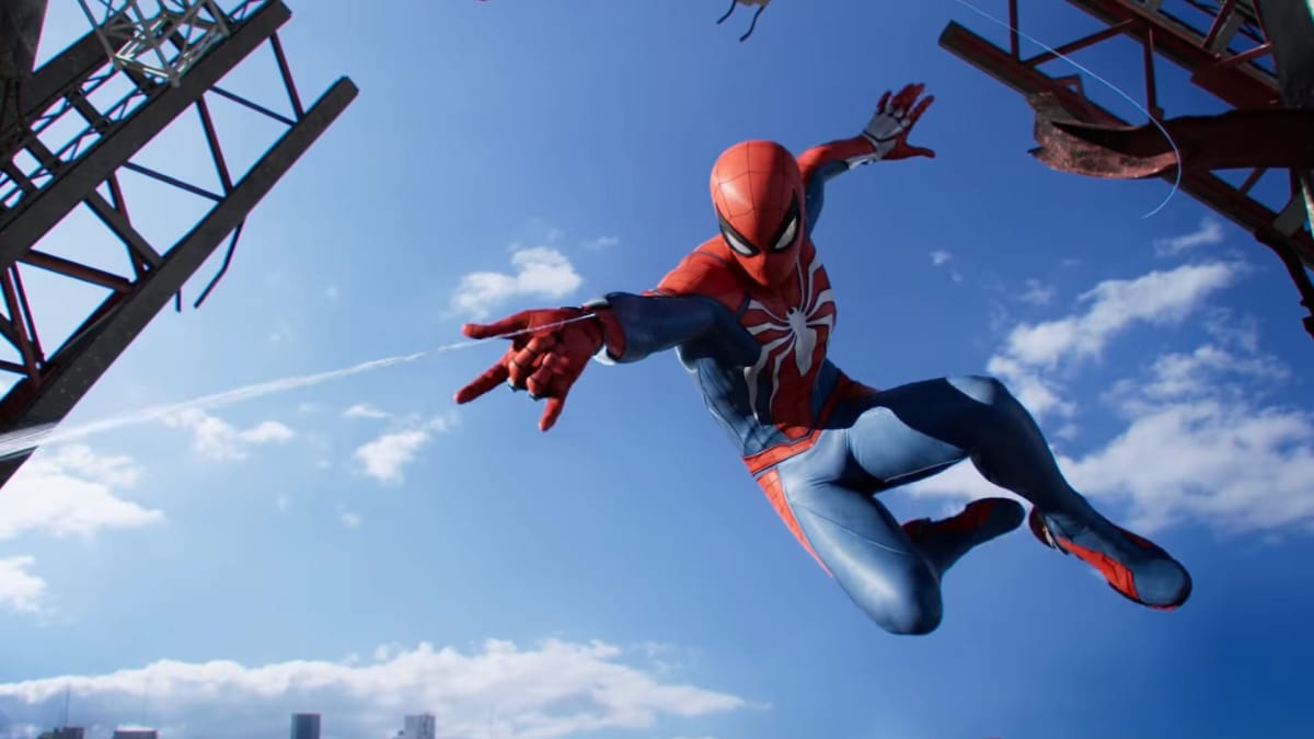 Insomniac Games Spider-Man shooting web