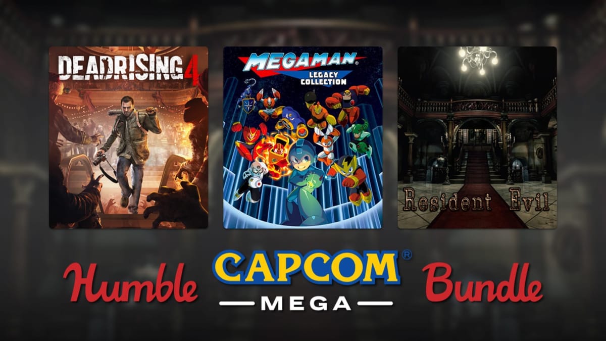 A logo for Capcom's Humble Bundle.